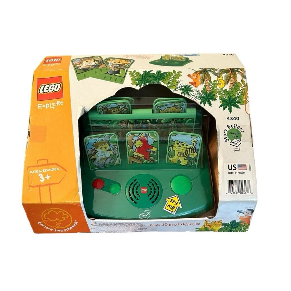 Vintage Lego Explore Electronic Story Builder Jungle Jam 4340 10PC RARE NIB 2002